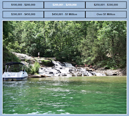 capture of land by price range search page