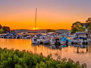 Sunrise Over Keowee Key Marina Boat Slips and Sunrise Pointe Townhomes